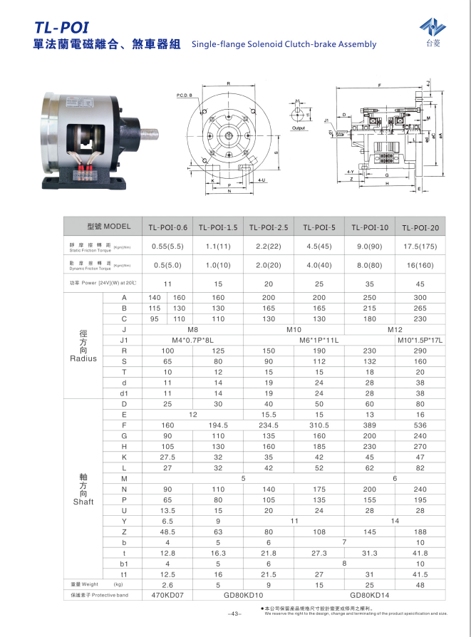 單法蘭剎車離合配三相異步電機(jī)型號(hào)規(guī)格圖