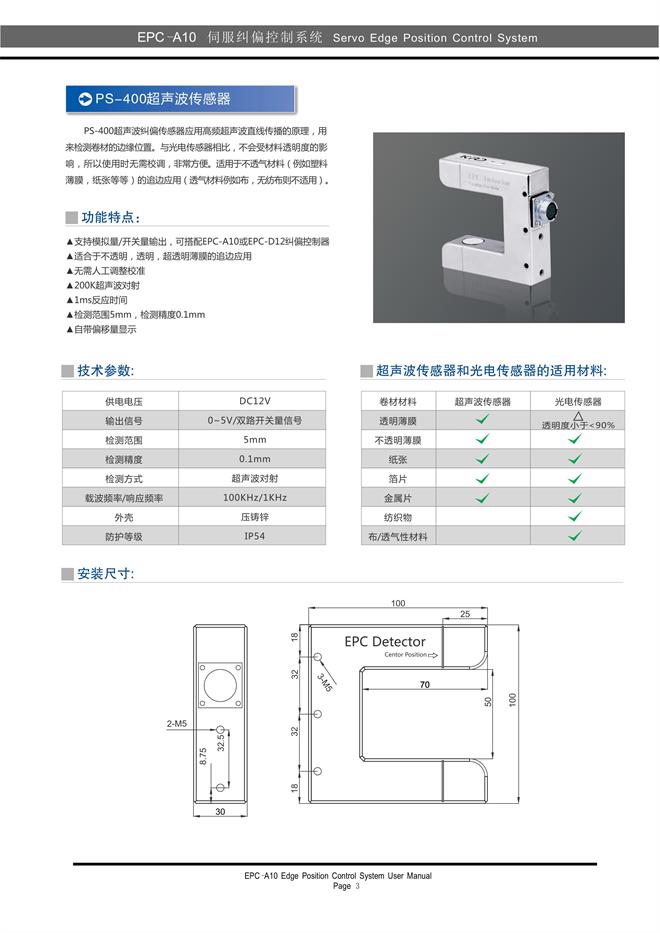 自動(dòng)糾偏裝置,伺服糾偏控制器說明書